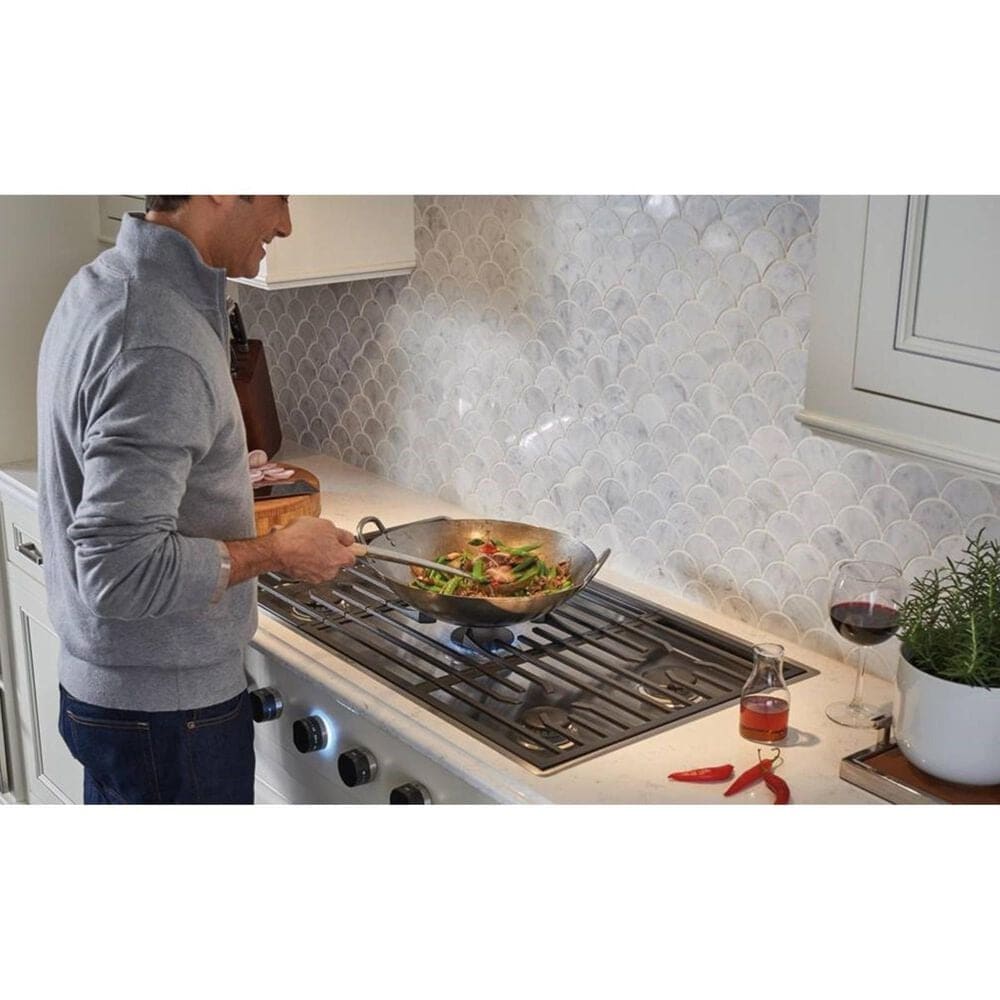 Wolf Appliances 36" Contemporary Gas Cooktop in Stainless Steel, , large