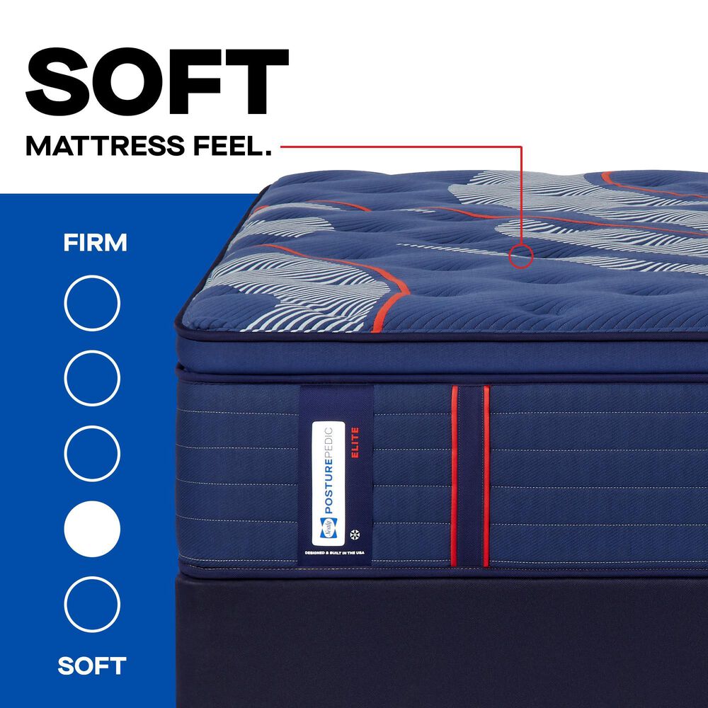 Sealy Posturepedic Elite Spring Albany II Soft Euro Pillow Top Queen Mattress, , large