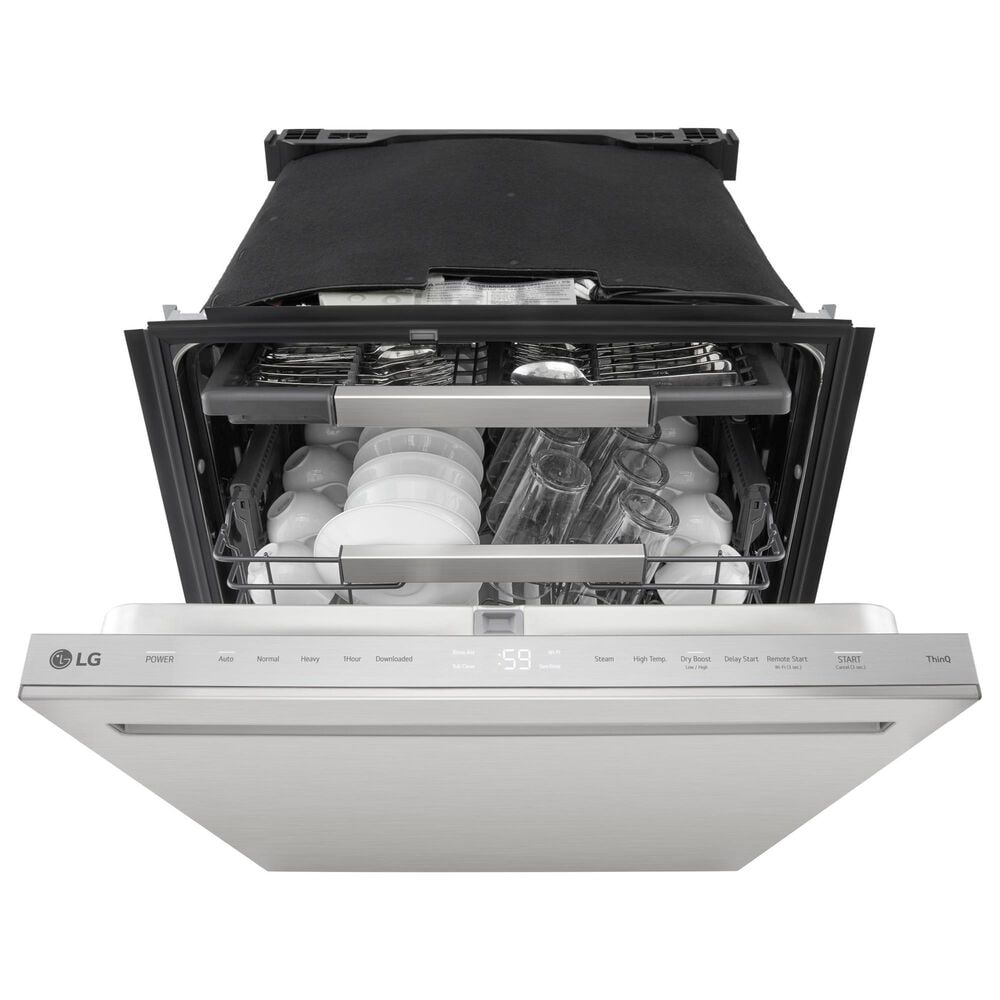 LG 24 Inch Fully Integrated Smart Dishwasher in Stainless Steel, , large