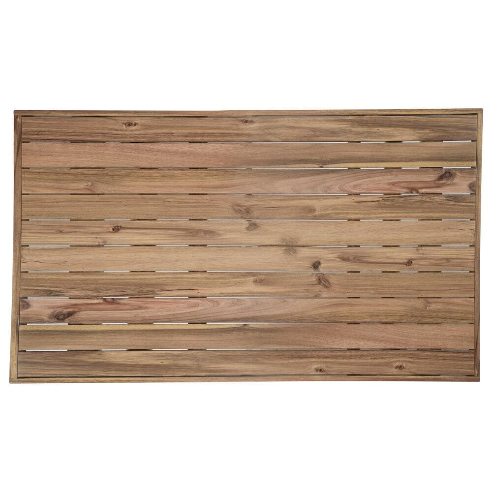 Hearth and Haven 6-Piece Patio Dining Set with Table, Bench and Chairs in Natural, , large