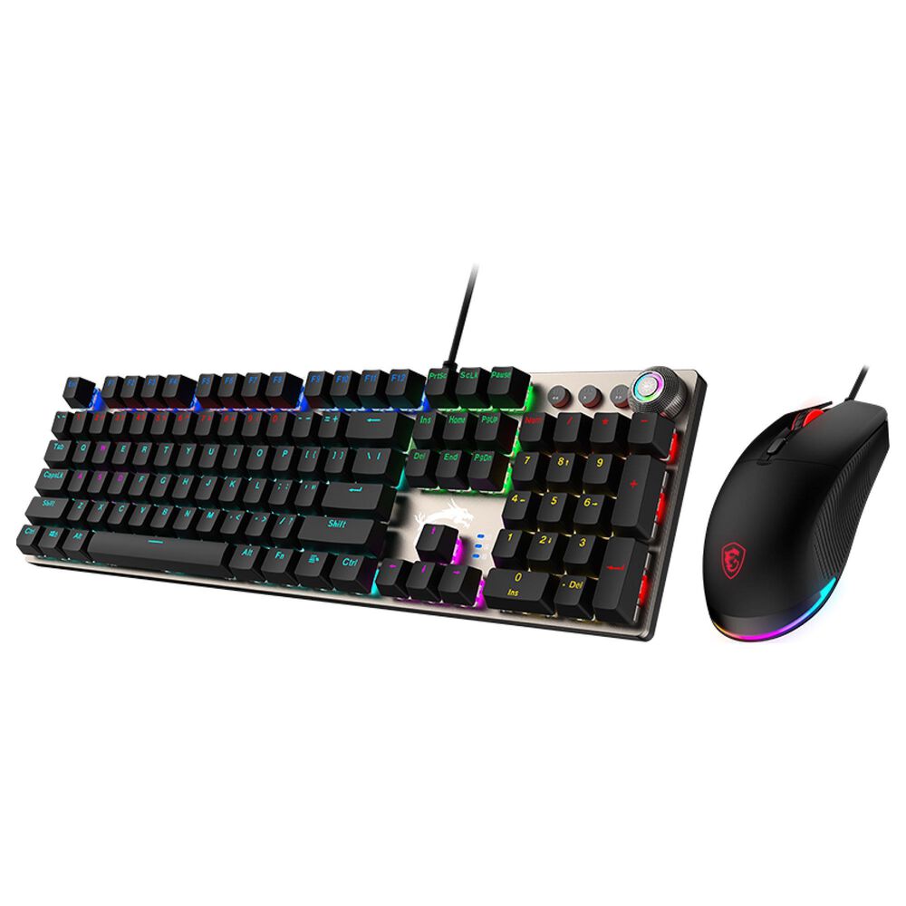 MSI Forge Red Switches Gaming Keyboard and Mouse Combo in Black, , large