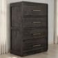 Fallridge Mezquite 5 Drawer Chest in Black, , large
