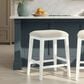 Armen Living Jane Counter Height Stool in White, , large