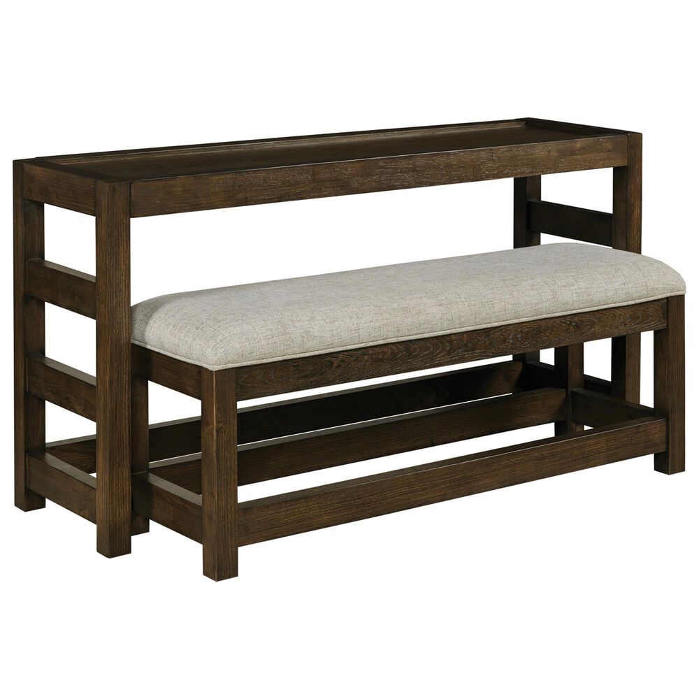 Hammary Nyles Rectangular Console Table and Bench in Hot Cocoa, , large