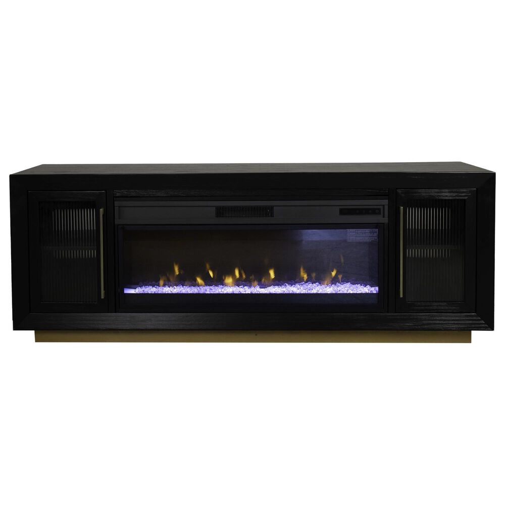 Ironleaf Montrose 74" Fireplace TV Stand in Cappuccino, , large