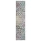 Safavieh Aria ARA172B 2" x 8" Blue and Multicolor Runner, , large