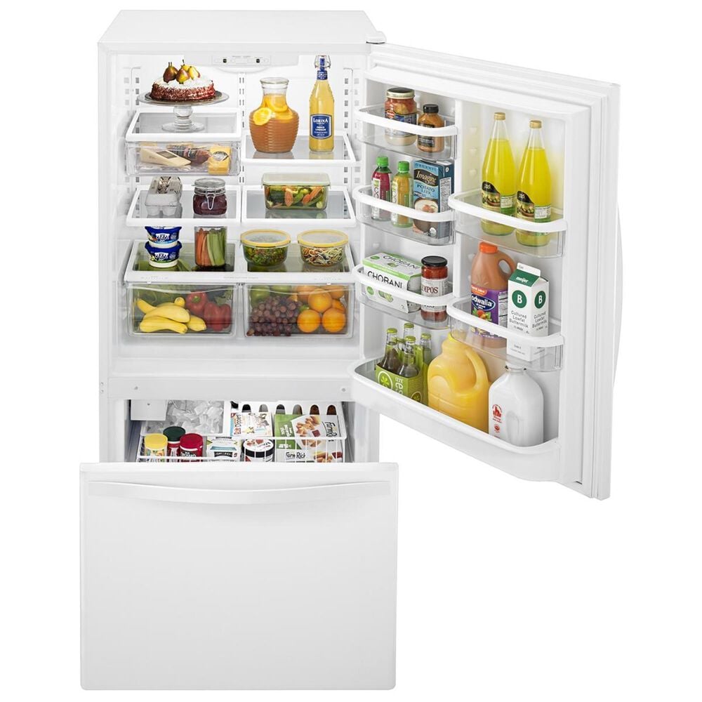 Whirlpool 22 Cu. Ft. Bottom-Freezer Refrigerator with Freezer Drawer in White, , large