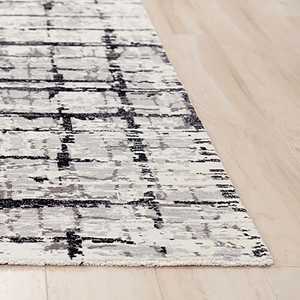 RIZZY Couture CUT117 10&#39; x 13&#39; Black and Ivory Area Rug, , large