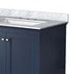 Lexora Home Dukes 80" Double Bathroom Vanity in Espresso with 2 cm White Carrara Marble Top, Rectangular Sinks and 30" Mirrors, , large