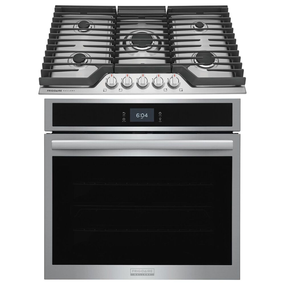 Frigidaire Gallery Gallery 2-Piece Kitchen Package with 36" Gas Cooktop and 30" Single Wall Oven in Stainless Steel, , large