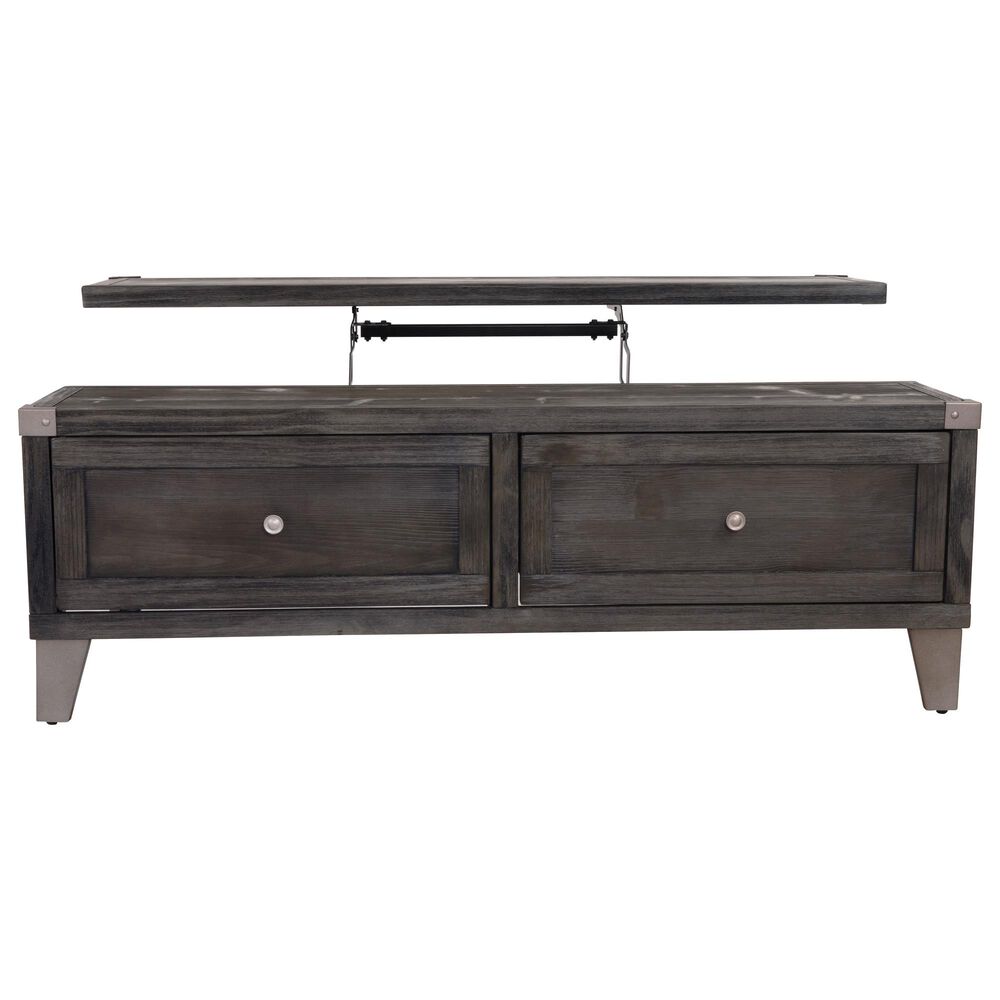 Ashley Todoe Lift Top Cocktail Table in Dark Gray, , large