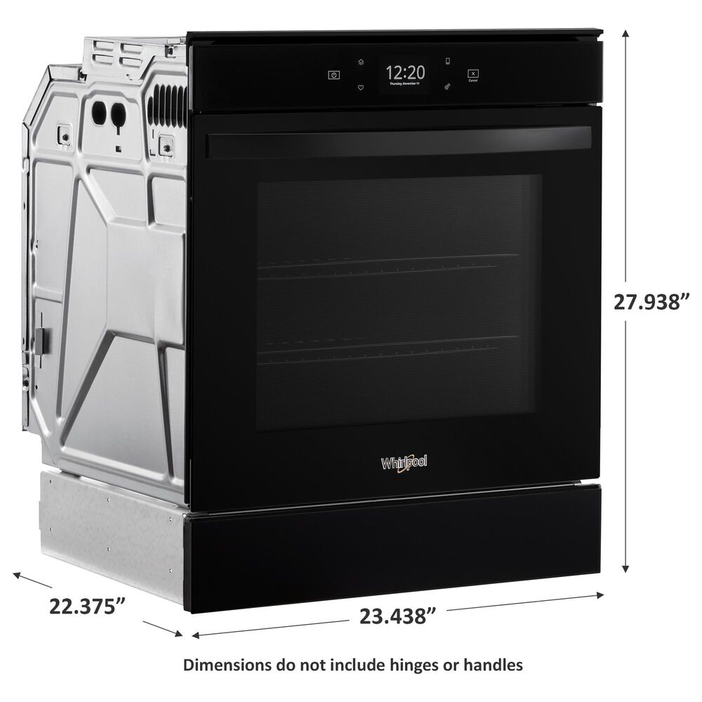 Whirlpool 24&quot; Single Electric Wall Oven with Convection in Black, , large