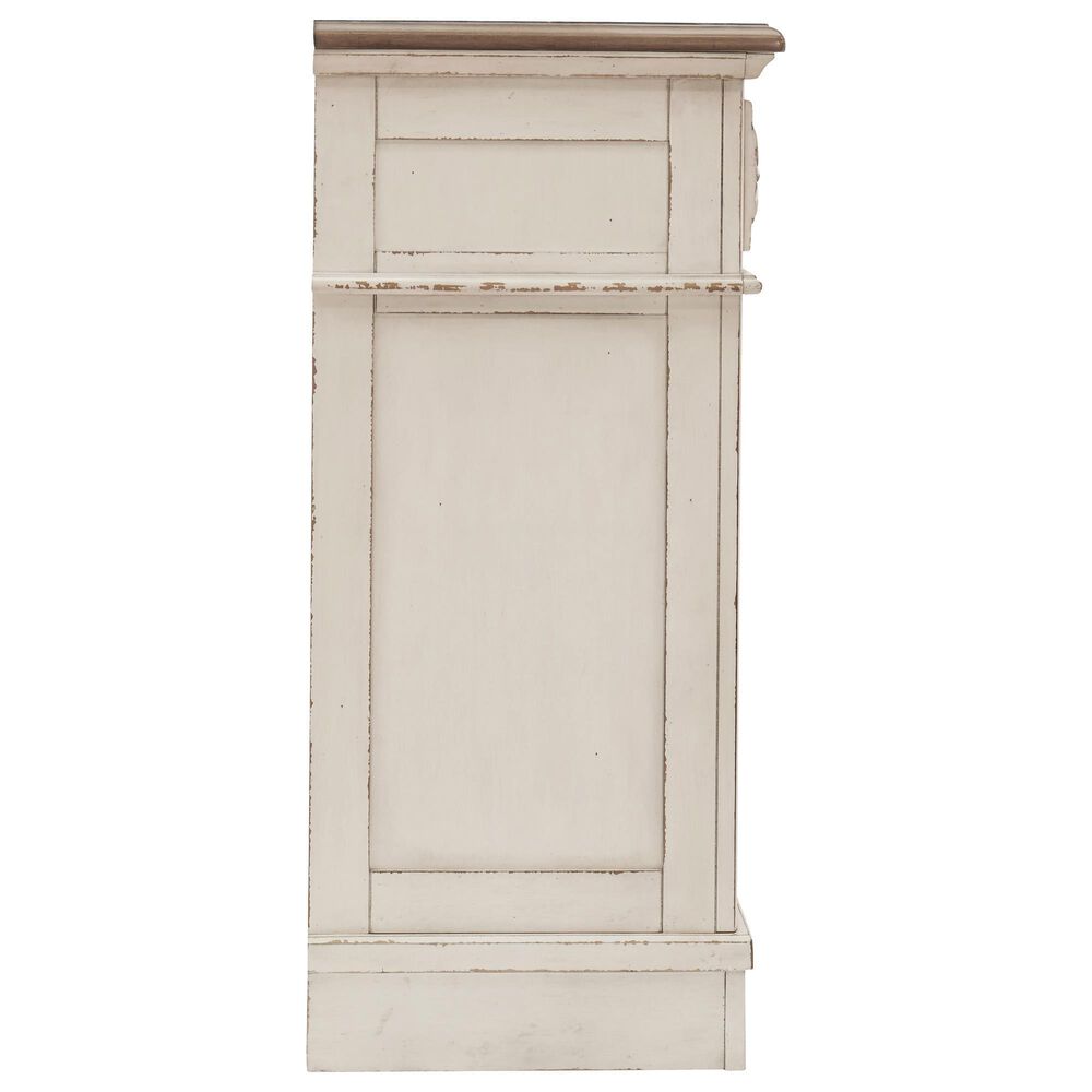 Ashley Realyn 5-Piece Queen Panel Bedroom Set in Chipped White, , large