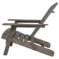 Hearth and Haven Malibu Adirondack Chair in Gray, , large