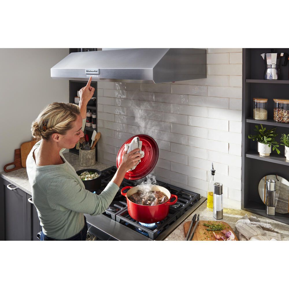 KitchenAid 36&quot; Commercial-Style Wall-Mount Canopy Range Hood, , large