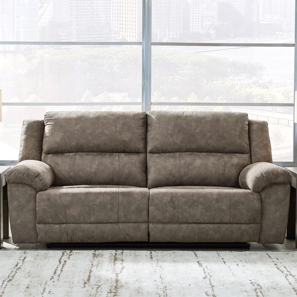 Ashley Laresview Manual Reclining Sofa in Fossil, , large