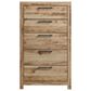 Ashley Hyanna 5-Piece Full Bedroom Set in Golden Rust Tan, , large