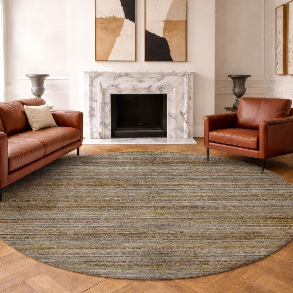 Dalyn Rug Company Vico VC6 Chocolate 8' Round Area Rug, , large