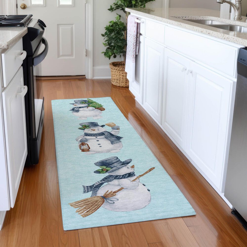 Dalyn Rug Company Wonderland WN34 Sky 2&#39;3&quot; x 7&#39;6&quot; Runner, , large