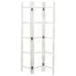 Maple and Jade 15-Rung Partition Ladder with 3 Panels in White, , large