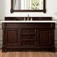 James Martin Vanities Brookfield 60" Single Bathroom Vanity in Burnished Mahogany with 3 cm Eternal Marfil Quartz Top and Rectangle Sink, , large