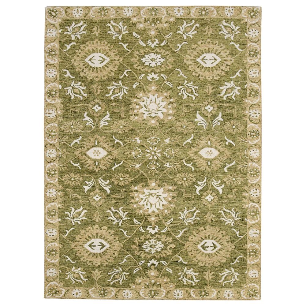 Amerr Romania 8" x 10" Olive Green Area Rug, , large