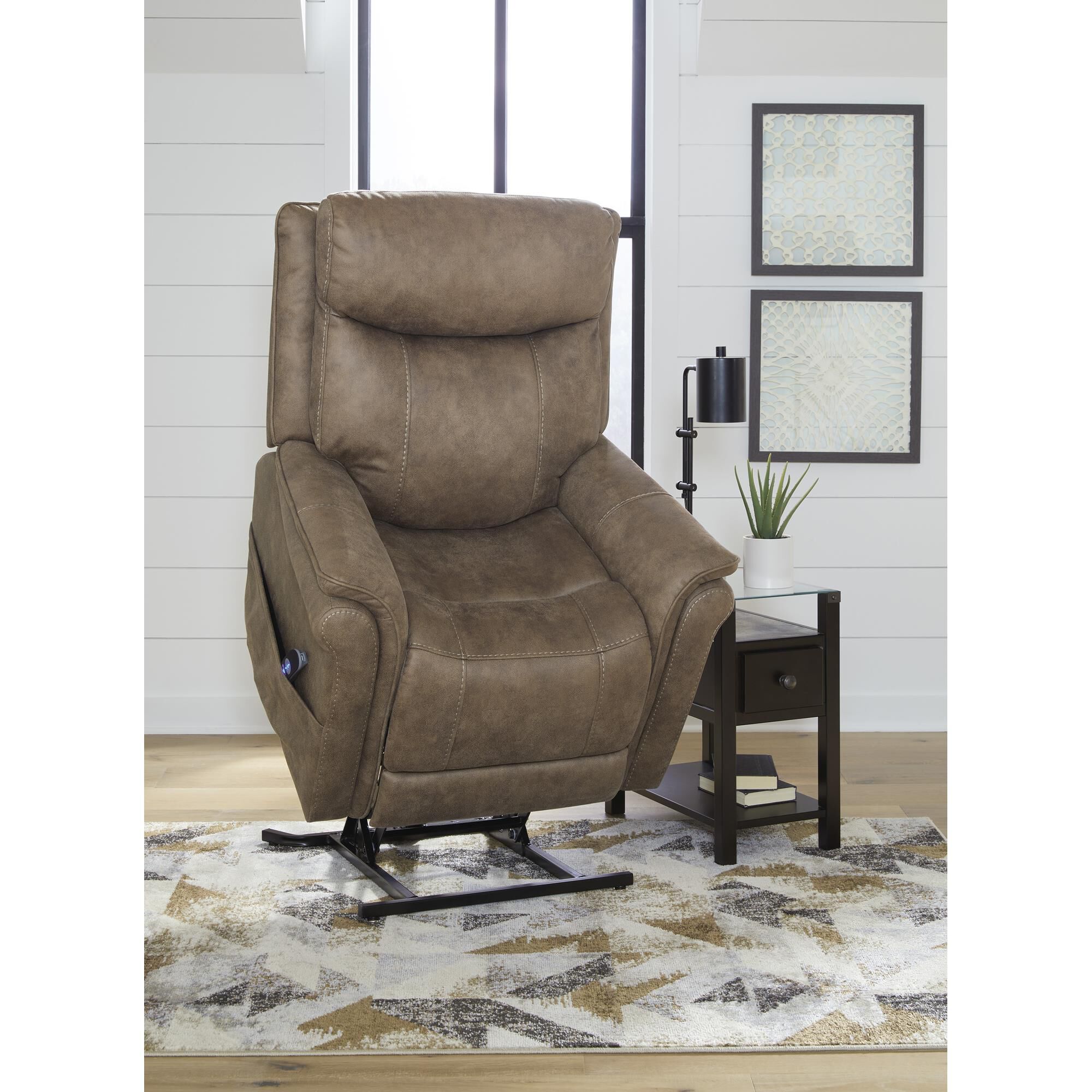 Signature Design by Ashley Lorreze Power Lift Recliner with Heat