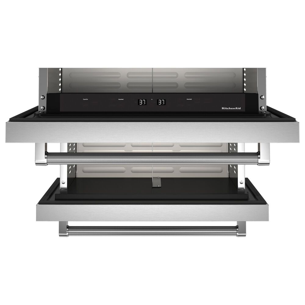 KitchenAid 4.44 Cu. Ft. Undercounter Double-Drawer Refrigerator in Black and Stainless Steel, , large