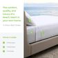 Cariloha Resort 4-Piece Split-Head Queen Bamboo Bed Sheet Set in White, , large