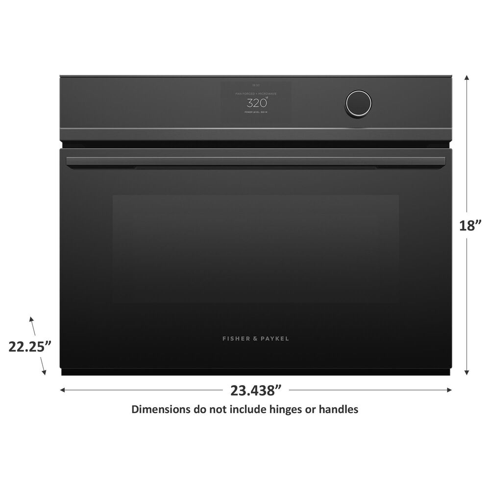Fisher &amp; Paykel 24 Single Electric Wall Oven with 22-Function and ADA Compliant in Black, , large
