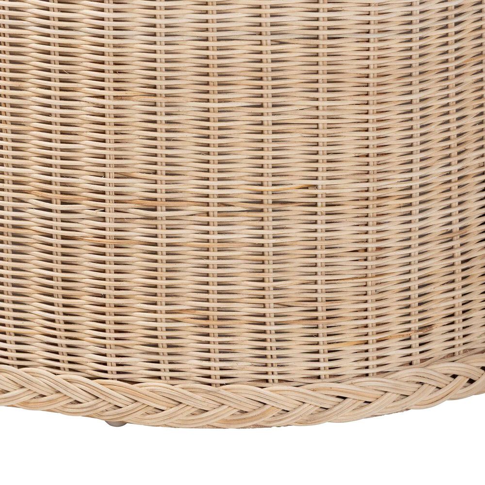 Baxton Studio Barid Oval Storage Bench in Natural, , large