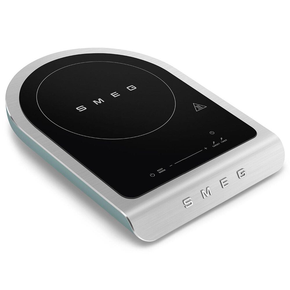 SMEG 12" Portable Induction Cooker in Jade Emerald Green, Grey and Black, , large