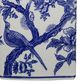 A&B Home Flower Bird Table Lamp in Blue and White, , large