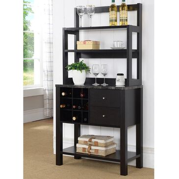 Global Movement Baker"s Rack in Red Cocoa and Black Faux Marble, , large