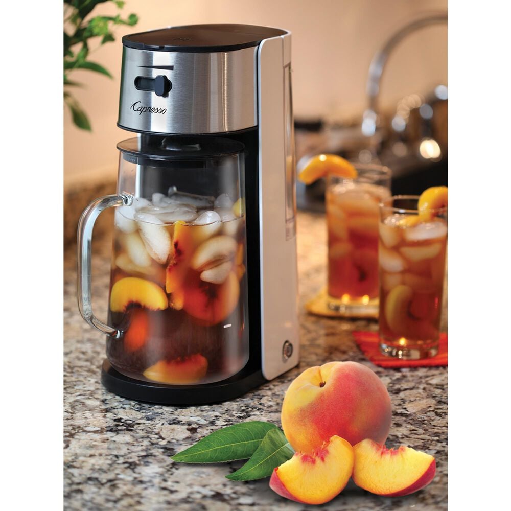 Jura 80 Oz Iced Tea Maker in Stainless Steel and White, , large