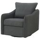 Pacific Landing Madia Swivel Glider Chair in Charcoal Grey, , large