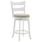 Armen Living Blair 30" Swivel Bar Stool in Matte White, , large