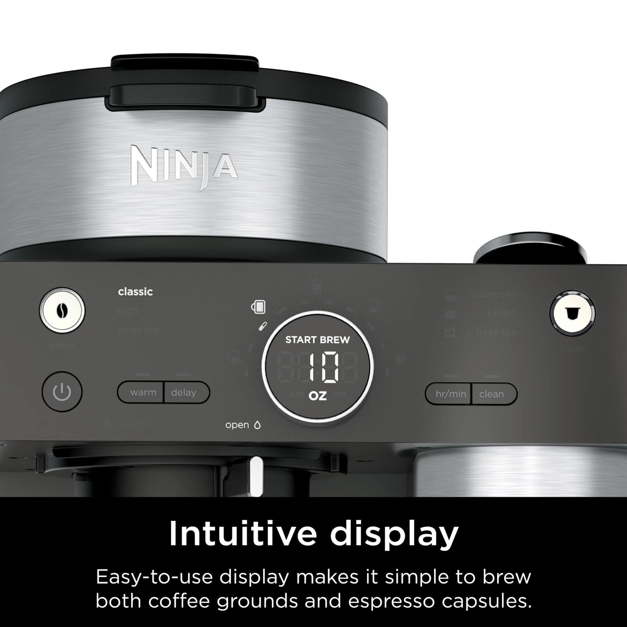 Ninja 60 Oz Espresso Coffee Barista System in Black