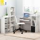 HOMLUX 5-Cube Reversible Storage Bookshelf in White, , large