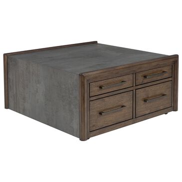 Ashley Kallenny Coffee Table in Dark Brown and Gray, , large