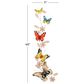 Maple and Jade 45" x 7" Eclectic Butterfly Wall Decor in Green, Blue, Red, Yellow, Brown and Black, , large