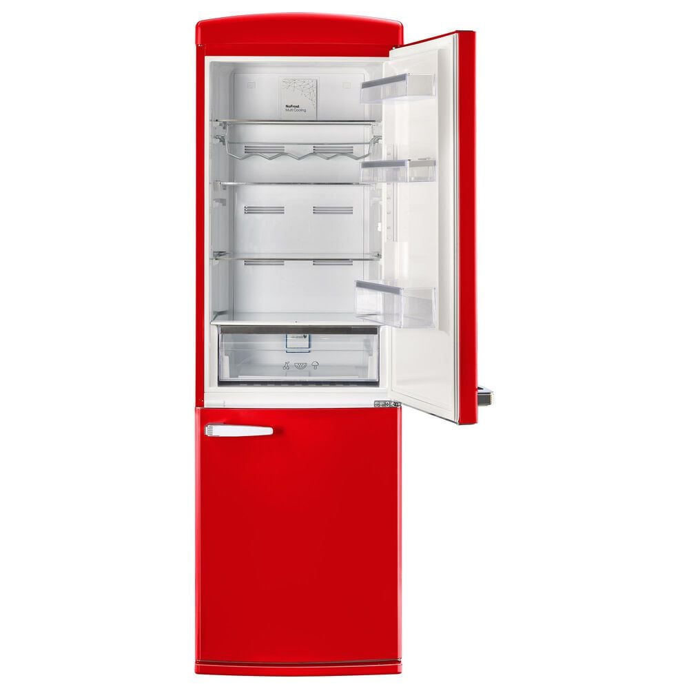 Unique Appliances Classic Retro 12 Cu. Ft. Bottom Freezer Regfrigerator In Candy Apple Red, , large