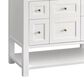 James Martin Vanities Breckenridge 72" Double Bathroom Vanity in Bright White with 3 cm Lime Delight Quartz Top and Rectangular Sinks, , large