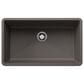 Blanco Precis 32" Super Single Bowl Kitchen Sink in Volcano Gray, , large