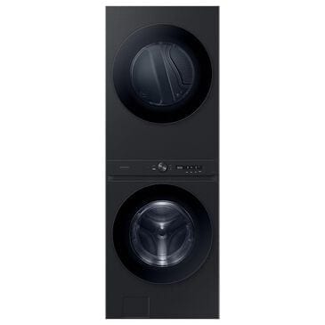 Samsung Bespoke 4.6 Cu. Ft. Washer and 7.6 Cu. Ft. Electric Dryer Stack Laundry in Brushed Black, , large