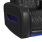 Mayberry Hill Prime Time Power Recliner with LED and Wireless Charger Pocket in Jett Black, , large