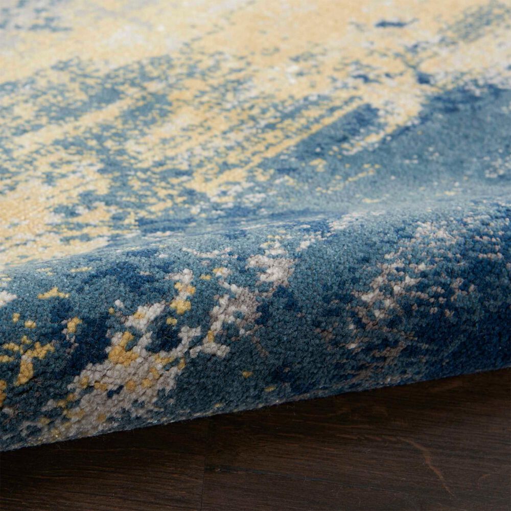 Nourison Twilight 2&#39; x 3&#39; Navy and Gold Area Rug, , large
