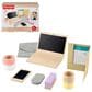 Fisher Price Wood Pretend Play Work From Home Set in Multicolor, , large