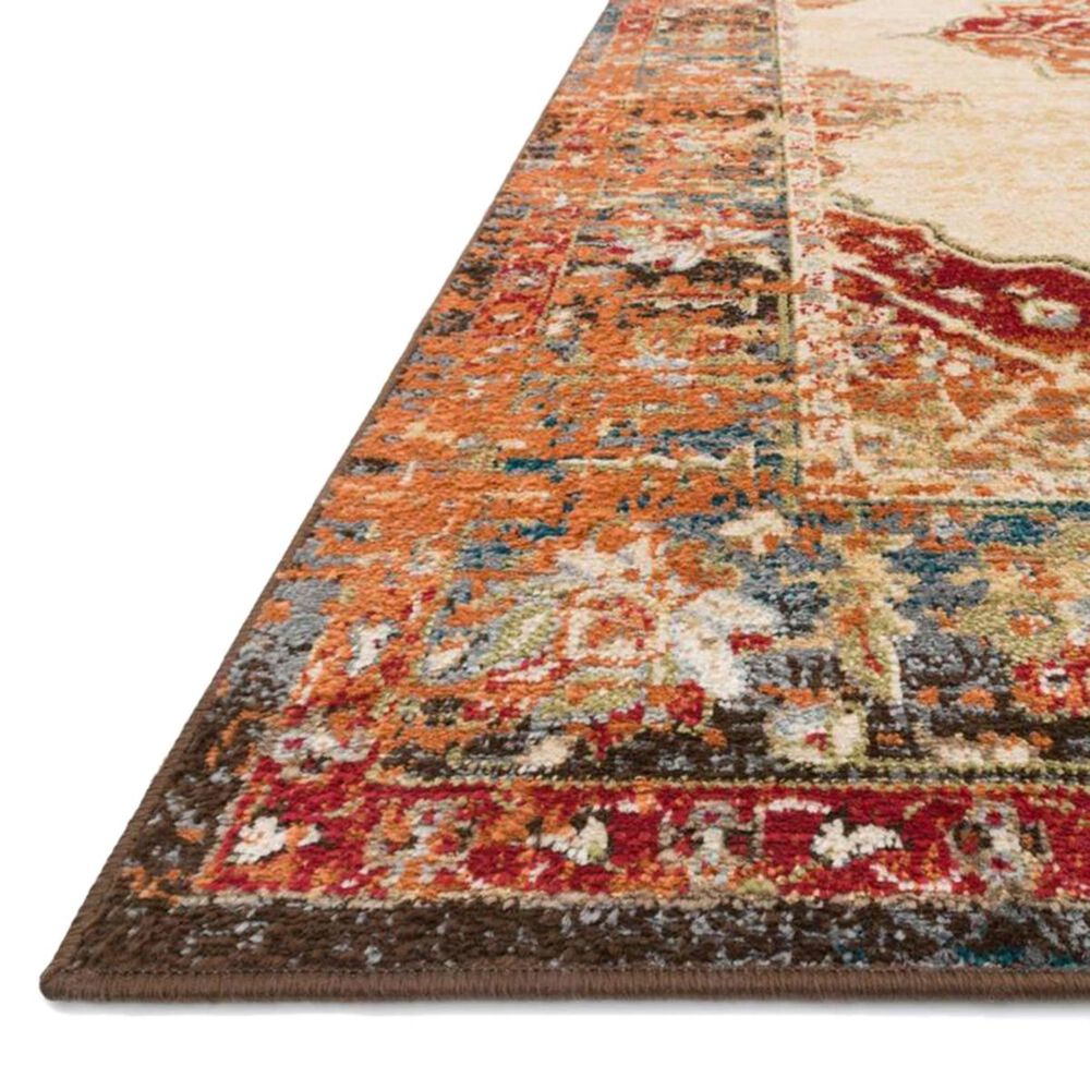 Loloi II Isadora ISA-04 8&#39;11&quot; x 12&#39; Antique Ivory and Sunset Area Rug, , large