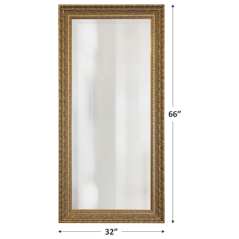Flair Industries 66&quot; x 32&quot; Framed Mirror in Gold, , large